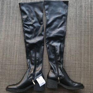 ZARA Over - the - knee boots black 7.5 / 38
